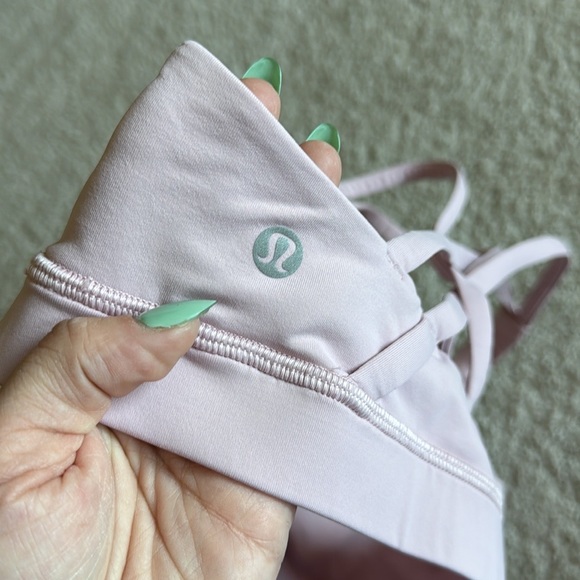 Lululemon Energy Bra Medium Support B–D Cups Rose Blush size 8 - Picture 6 of 7